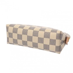 LOUIS VUITTON Damier Azur Pochette Tick White N60024 Unisex Canvas Pouch