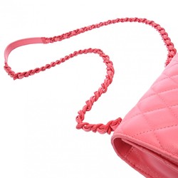 CHANEL Chanel Matelasse Chain Wallet Color Pink Hardware Women's Caviar Skin Shoulder Bag