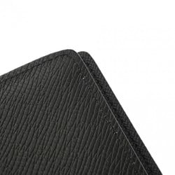 LOUIS VUITTON Taiga Portefeuille Brazza Noir M30501 Men's Leather Long Wallet