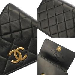 CHANEL Chanel Matelasse Chain Shoulder 19 Black Women's Lambskin Bag