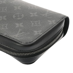 LOUIS VUITTON Louis Vuitton Monogram Eclipse Zippy XL Black/Gray M61698 Men's Canvas Long Wallet