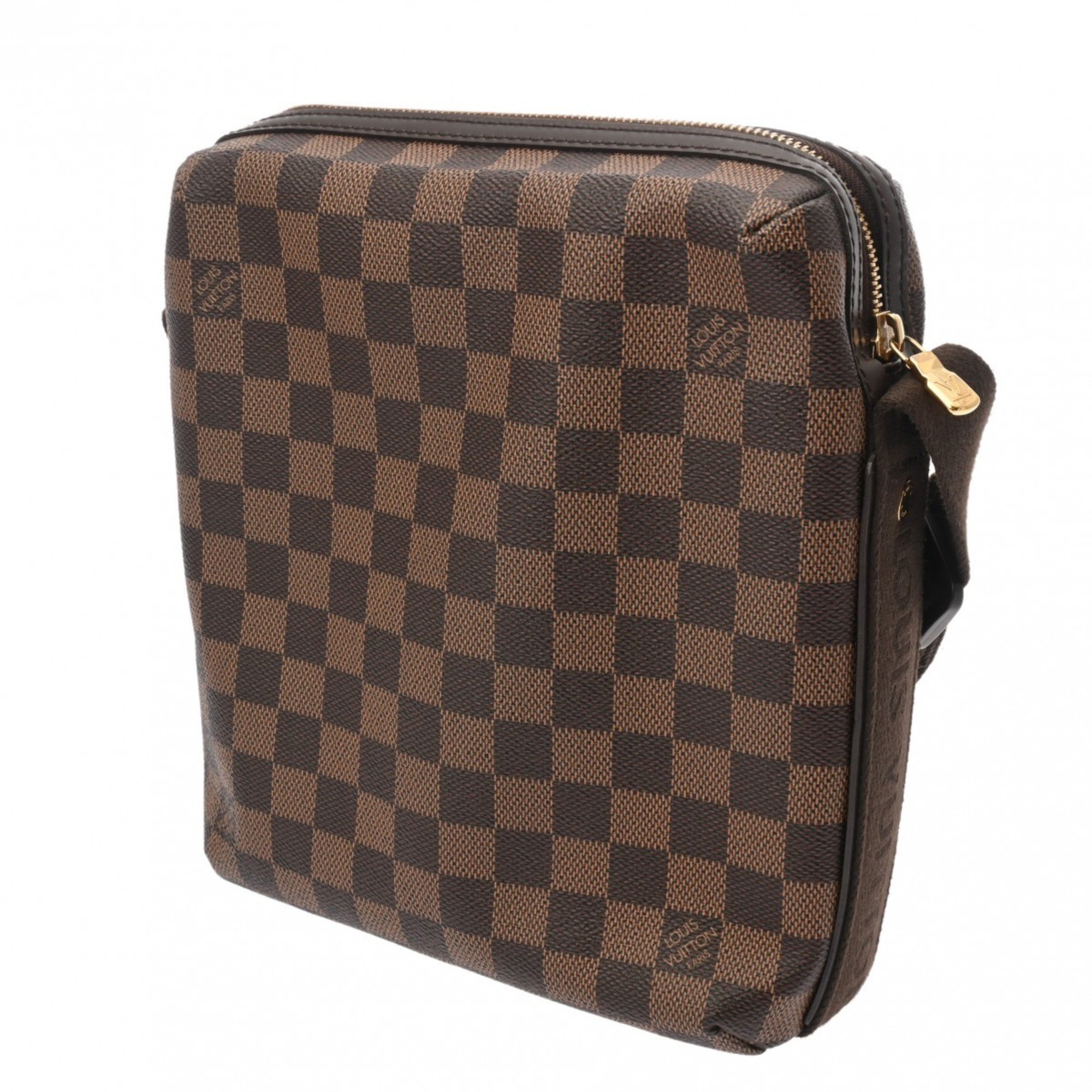 LOUIS VUITTON Damier Trotter Boule Brown N41135 Unisex Canvas Shoulder Bag