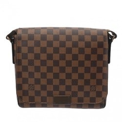 LOUIS VUITTON Damier District PM Brown N41213 Women's Canvas Shoulder Bag