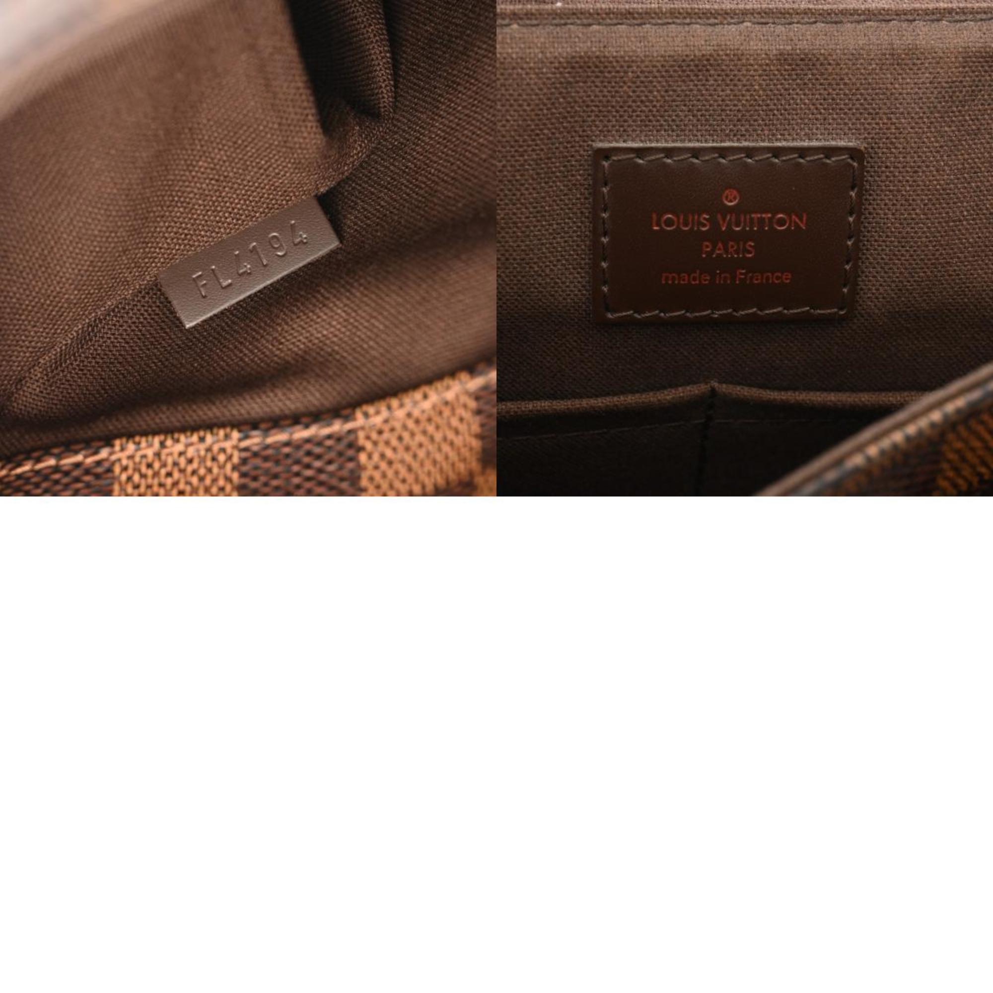 LOUIS VUITTON Damier District PM Brown N41213 Women's Canvas Shoulder Bag