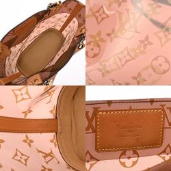 LOUIS VUITTON Louis Vuitton Monogram Vinyl Cover Ambre PM Brown M92502 Women's Vinyl/Leather Handbag