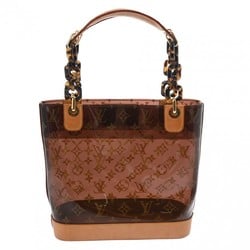 LOUIS VUITTON Louis Vuitton Monogram Vinyl Cover Ambre PM Brown M92502 Women's Vinyl/Leather Handbag