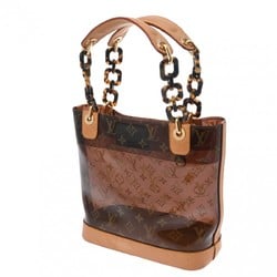 LOUIS VUITTON Louis Vuitton Monogram Vinyl Cover Ambre PM Brown M92502 Women's Vinyl/Leather Handbag