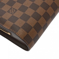 LOUIS VUITTON Damier Saint Louis Brown N51993 Men's Canvas Second Bag