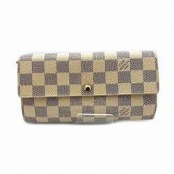 Louis Vuitton Damier Azur Portefeuille Sarah N61735 Long Wallet for Men and Women