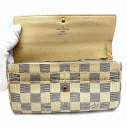 Louis Vuitton Damier Azur Portefeuille Sarah N61735 Long Wallet for Men and Women