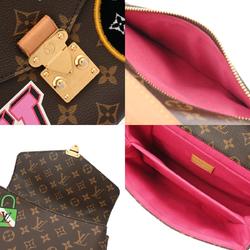 LOUIS VUITTON Louis Vuitton Monogram Patches Pochette Metis MM Brown M43991 Women's Canvas Bag