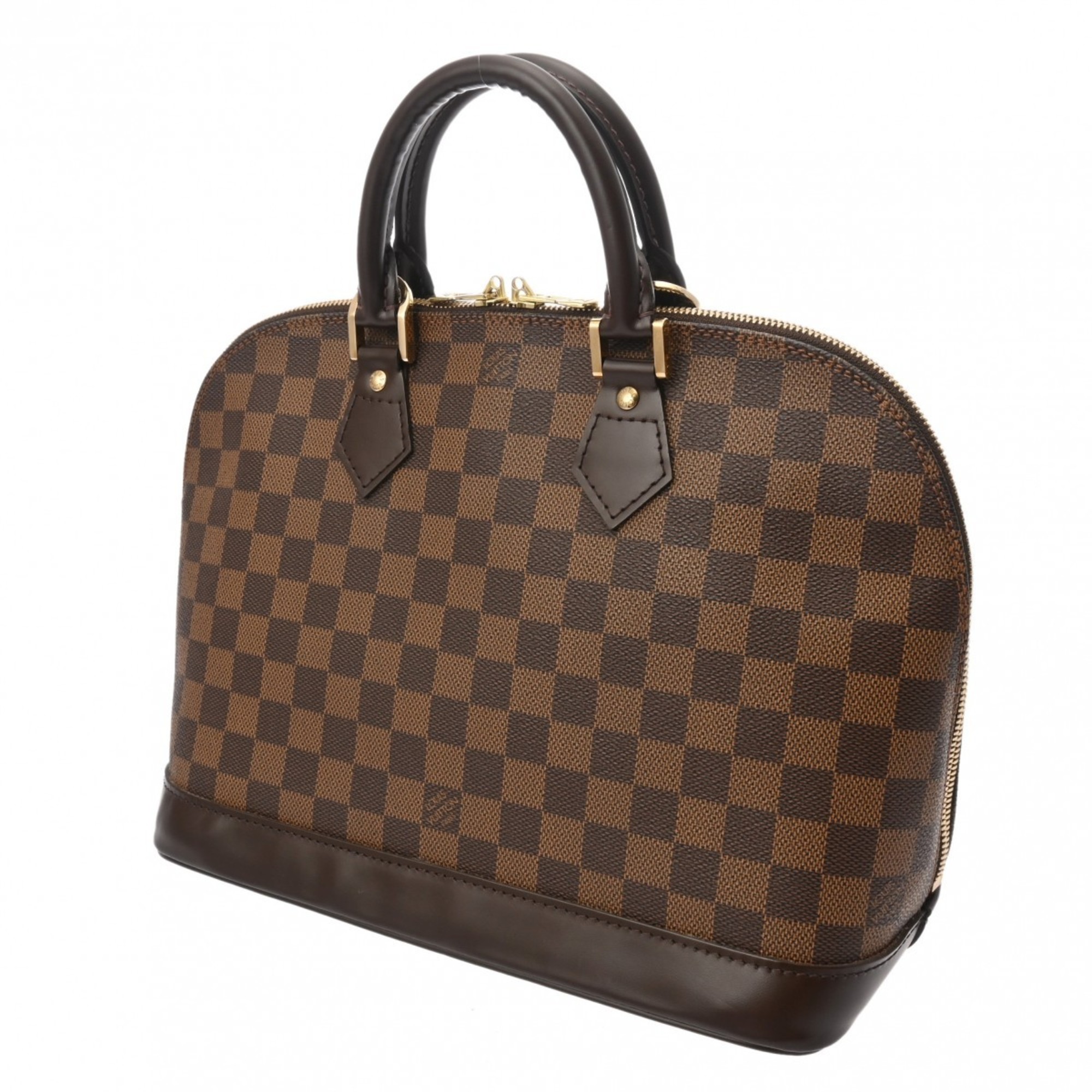 LOUIS VUITTON Damier Alma Brown N51131 Women's Canvas Handbag