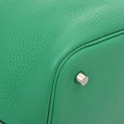 HERMES Picotin Lock MM Eclat Mint/Vert Bosphore Z Stamp (around 2021) Women's Taurillon Clemence Handbag