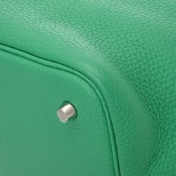 HERMES Picotin Lock MM Eclat Mint/Vert Bosphore Z Stamp (around 2021) Women's Taurillon Clemence Handbag