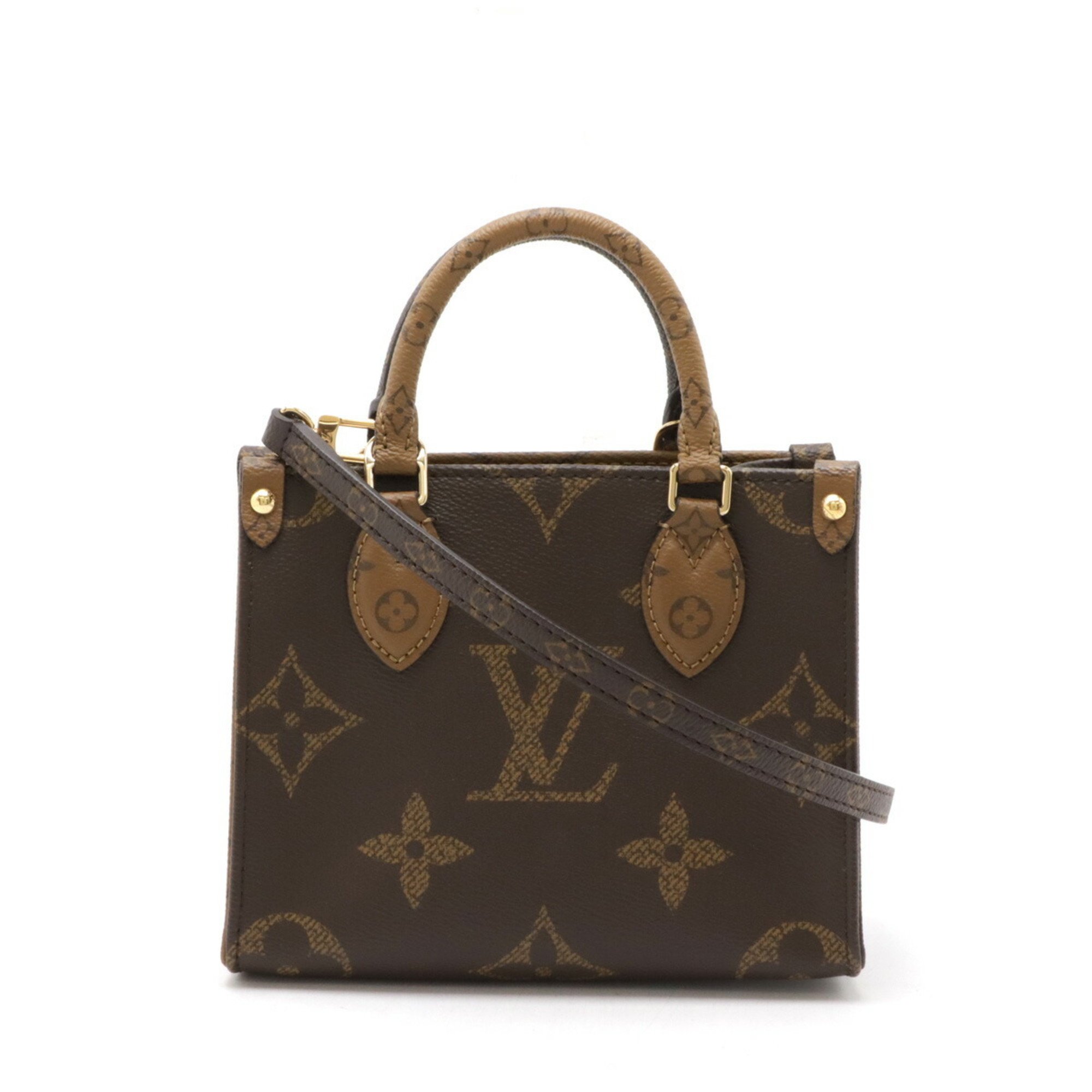 LOUIS VUITTON Louis Vuitton Monogram Reverse On the Go BB Handbag Shoulder Bag M46839