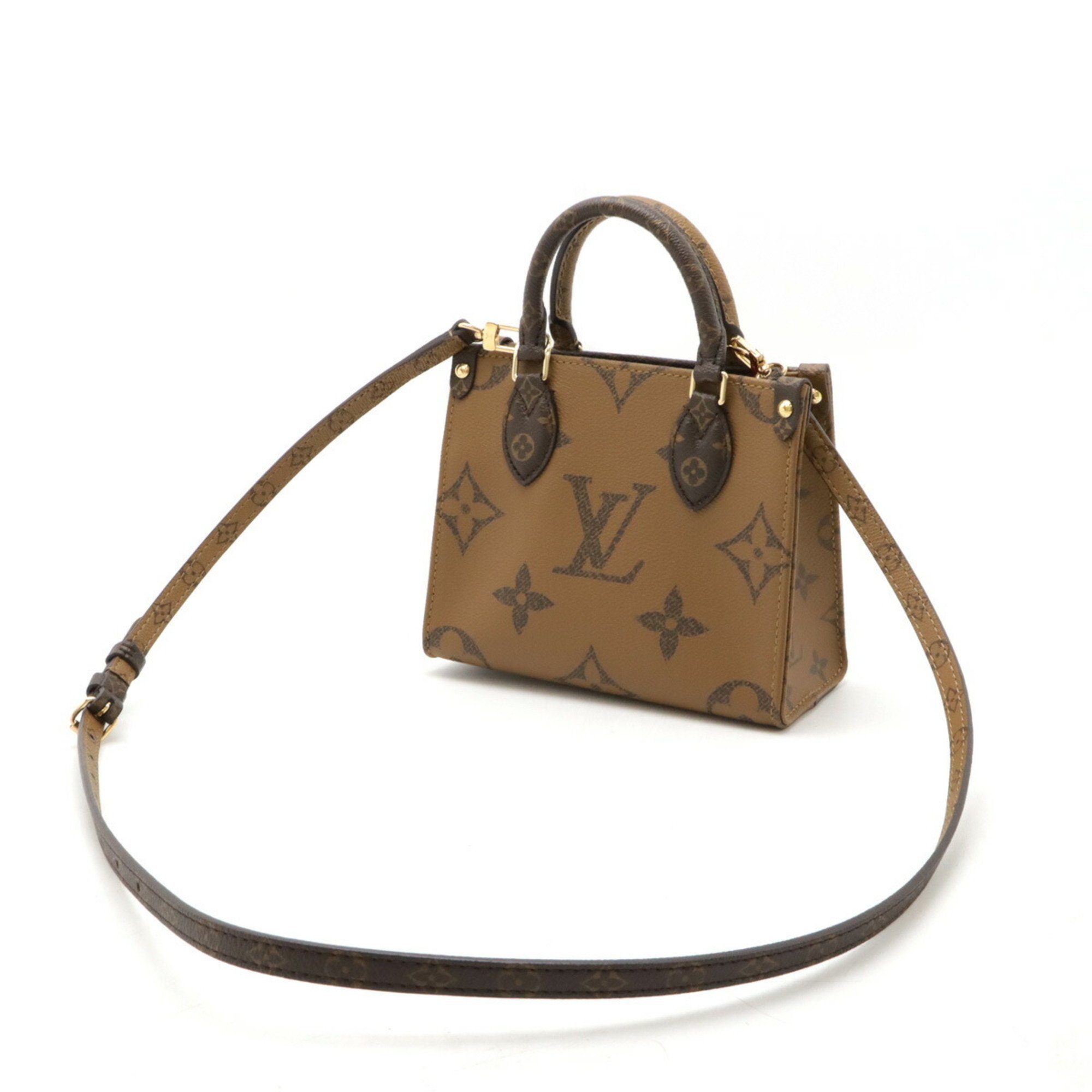 LOUIS VUITTON Louis Vuitton Monogram Reverse On the Go BB Handbag Shoulder Bag M46839