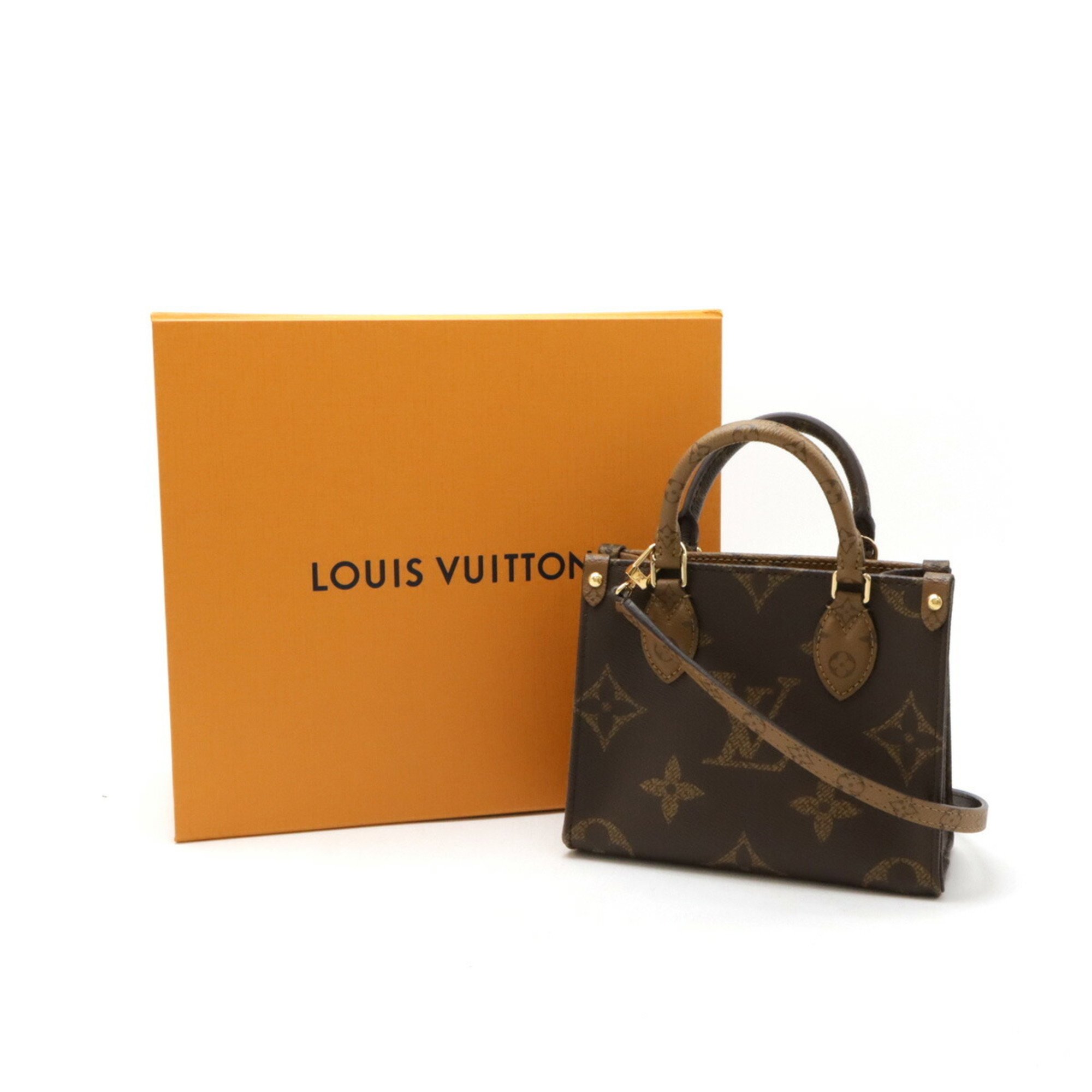 LOUIS VUITTON Louis Vuitton Monogram Reverse On the Go BB Handbag Shoulder Bag M46839