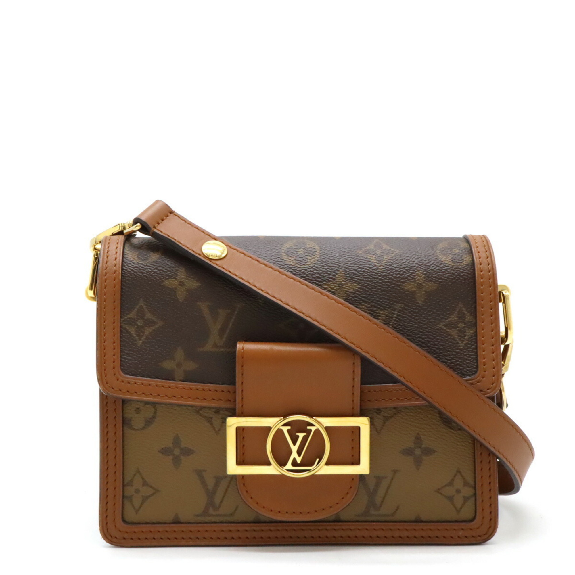 LOUIS VUITTON Louis Vuitton Monogram Reverse Dauphine MINI Shoulder Bag Pochette Clutch M45959