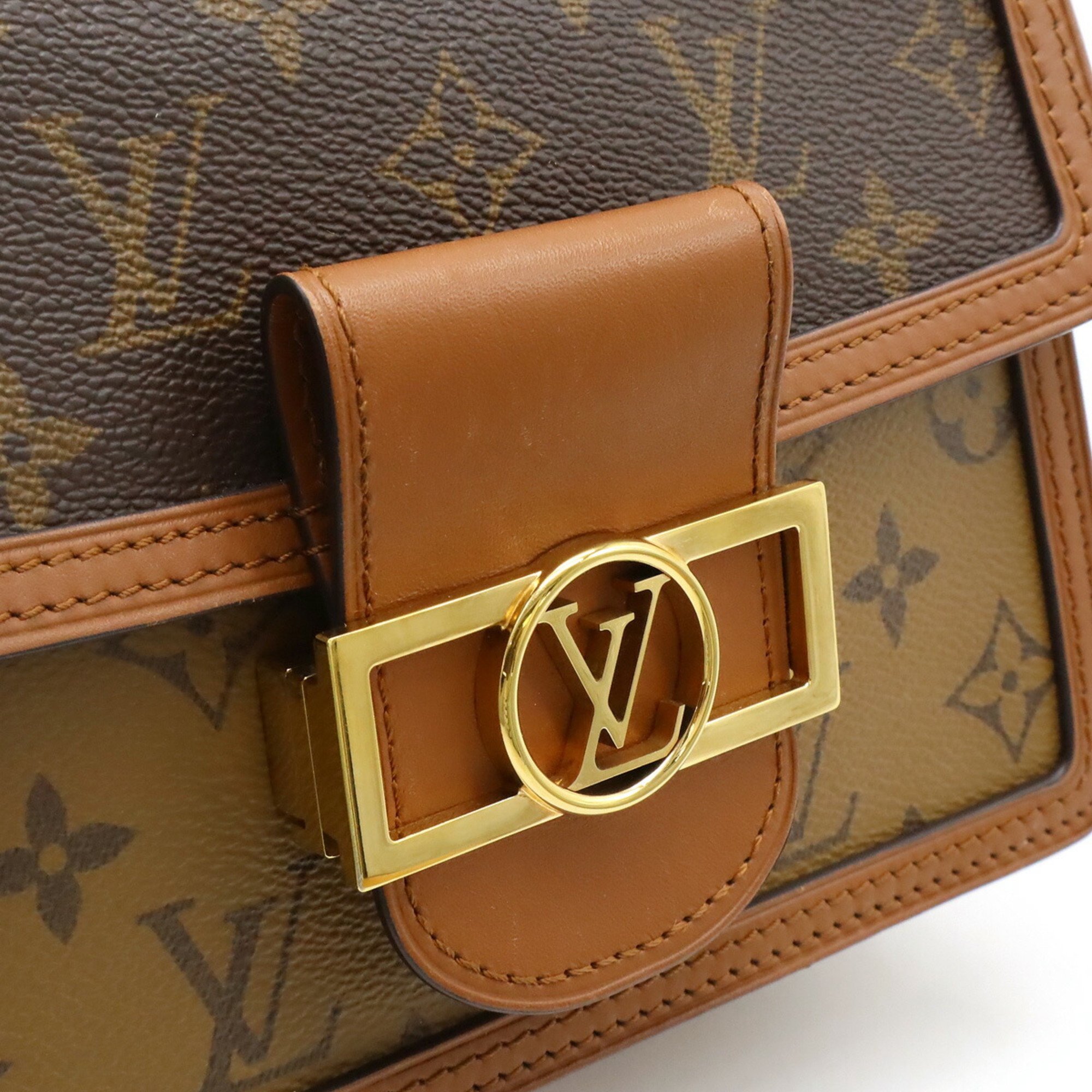 LOUIS VUITTON Louis Vuitton Monogram Reverse Dauphine MINI Shoulder Bag Pochette Clutch M45959