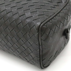 BOTTEGA VENETA Intrecciato clutch bag, second leather, charcoal black, 174361