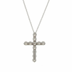 TIFFANY&Co. Tiffany Large Cross Diamond Women's Pt950 Platinum Necklace