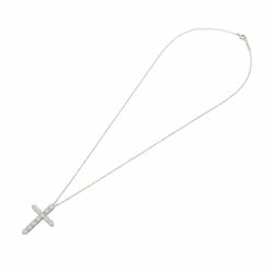 TIFFANY&Co. Tiffany Large Cross Diamond Women's Pt950 Platinum Necklace