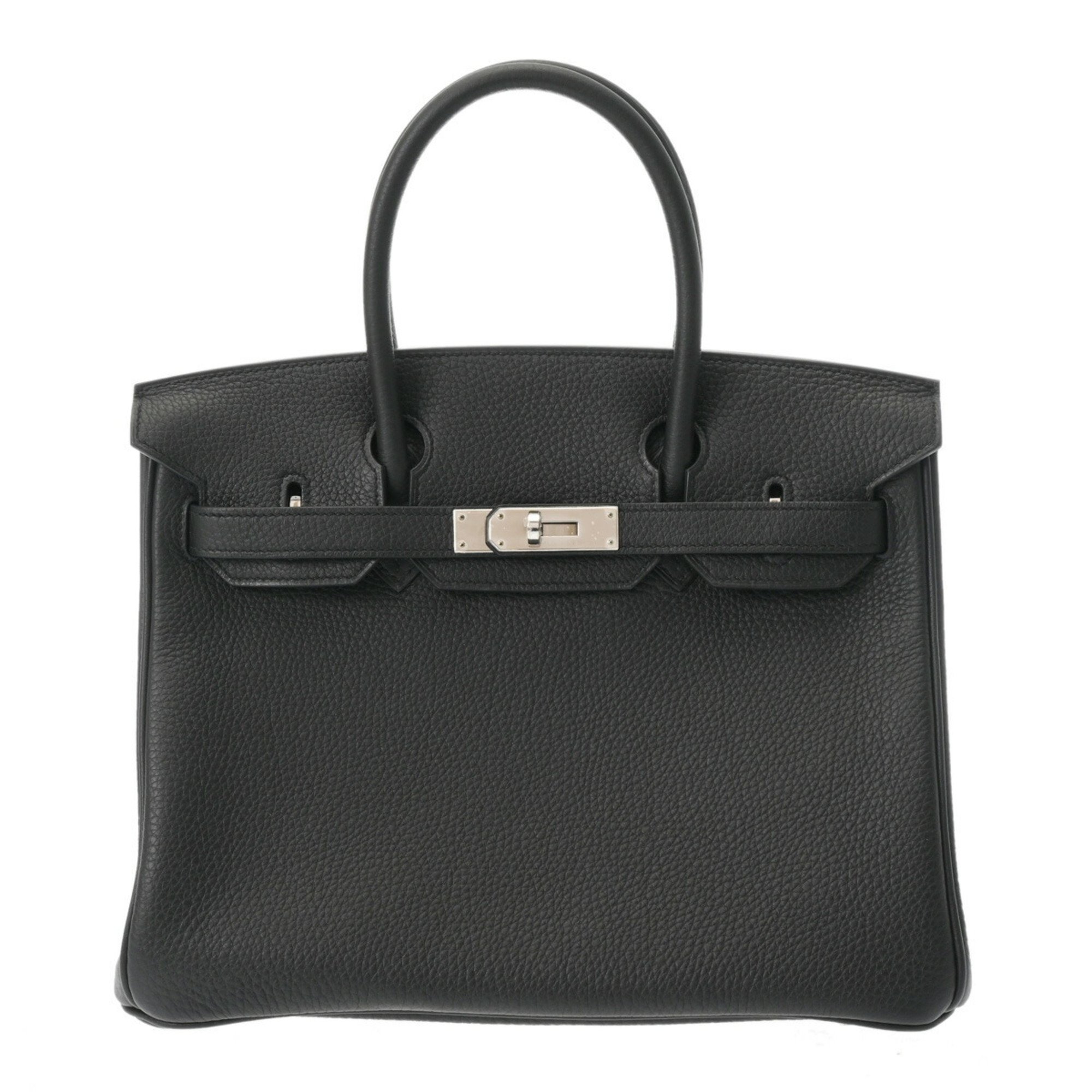 HERMES Hermes Birkin 30 Personal Order Black/Etoupe A Stamp (around 2017) Women's Togo Handbag