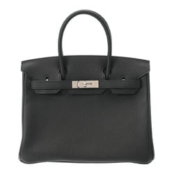 HERMES Hermes Birkin 30 Personal Order Black/Etoupe A Stamp (around 2017) Women's Togo Handbag