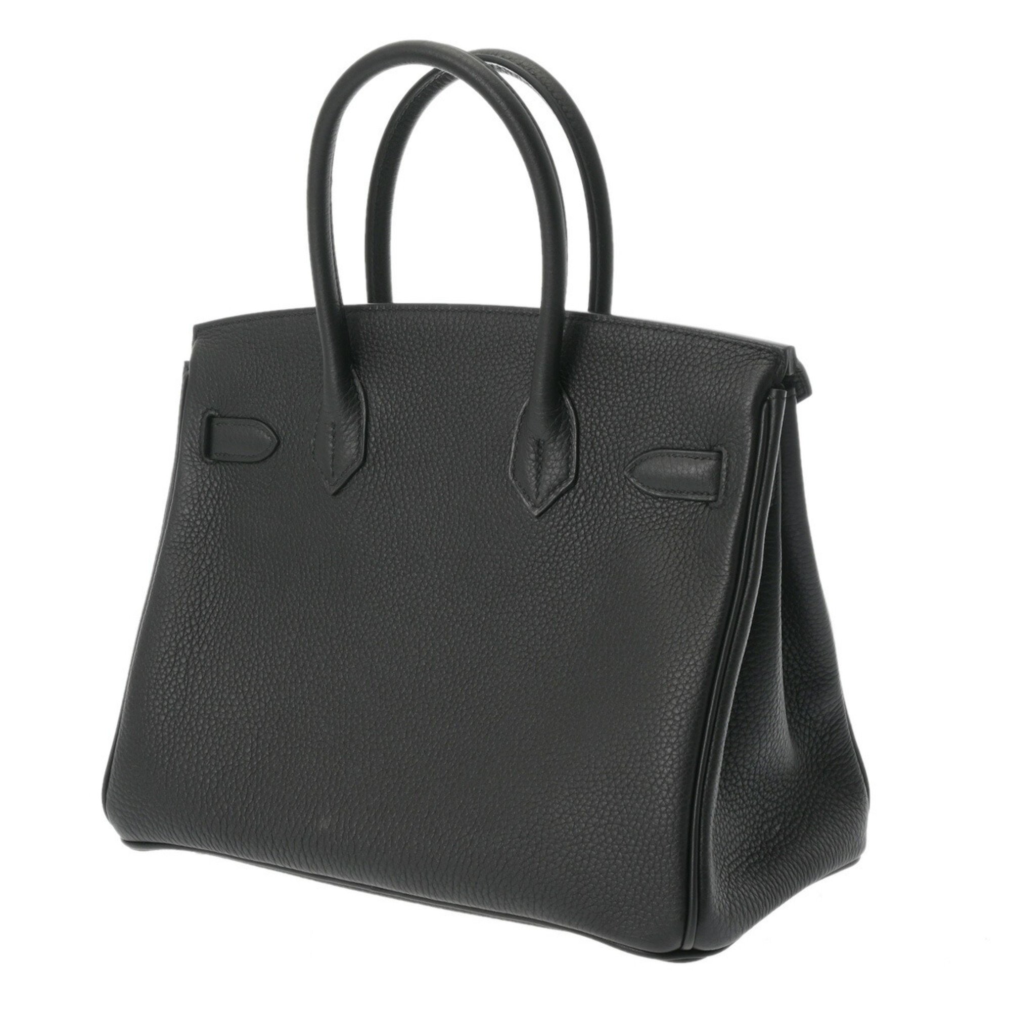 HERMES Hermes Birkin 30 Personal Order Black/Etoupe A Stamp (around 2017) Women's Togo Handbag