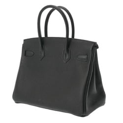 HERMES Hermes Birkin 30 Personal Order Black/Etoupe A Stamp (around 2017) Women's Togo Handbag