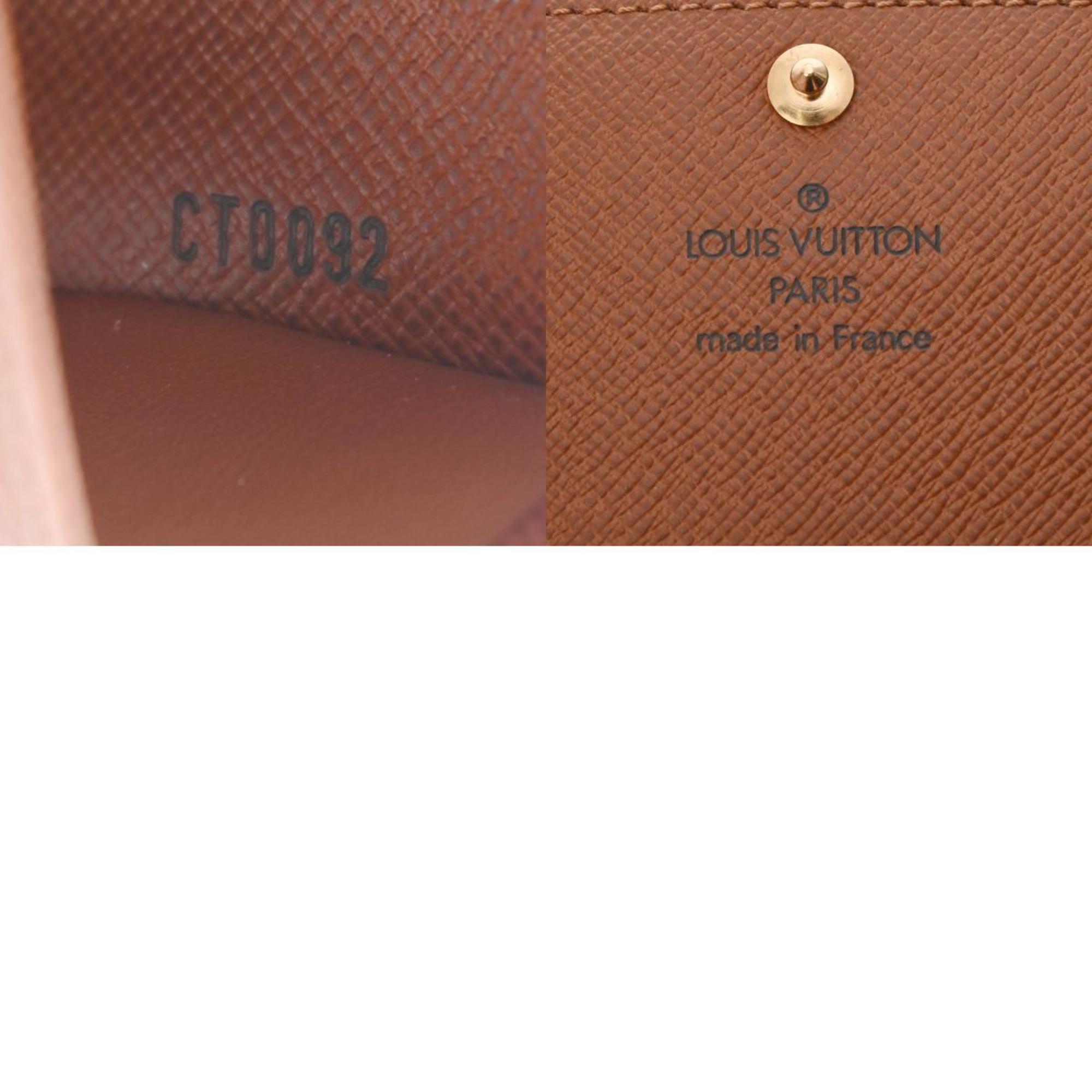 LOUIS VUITTON Louis Vuitton Monogram Multicle 6 Brown M62630 Women's Leather Key Case