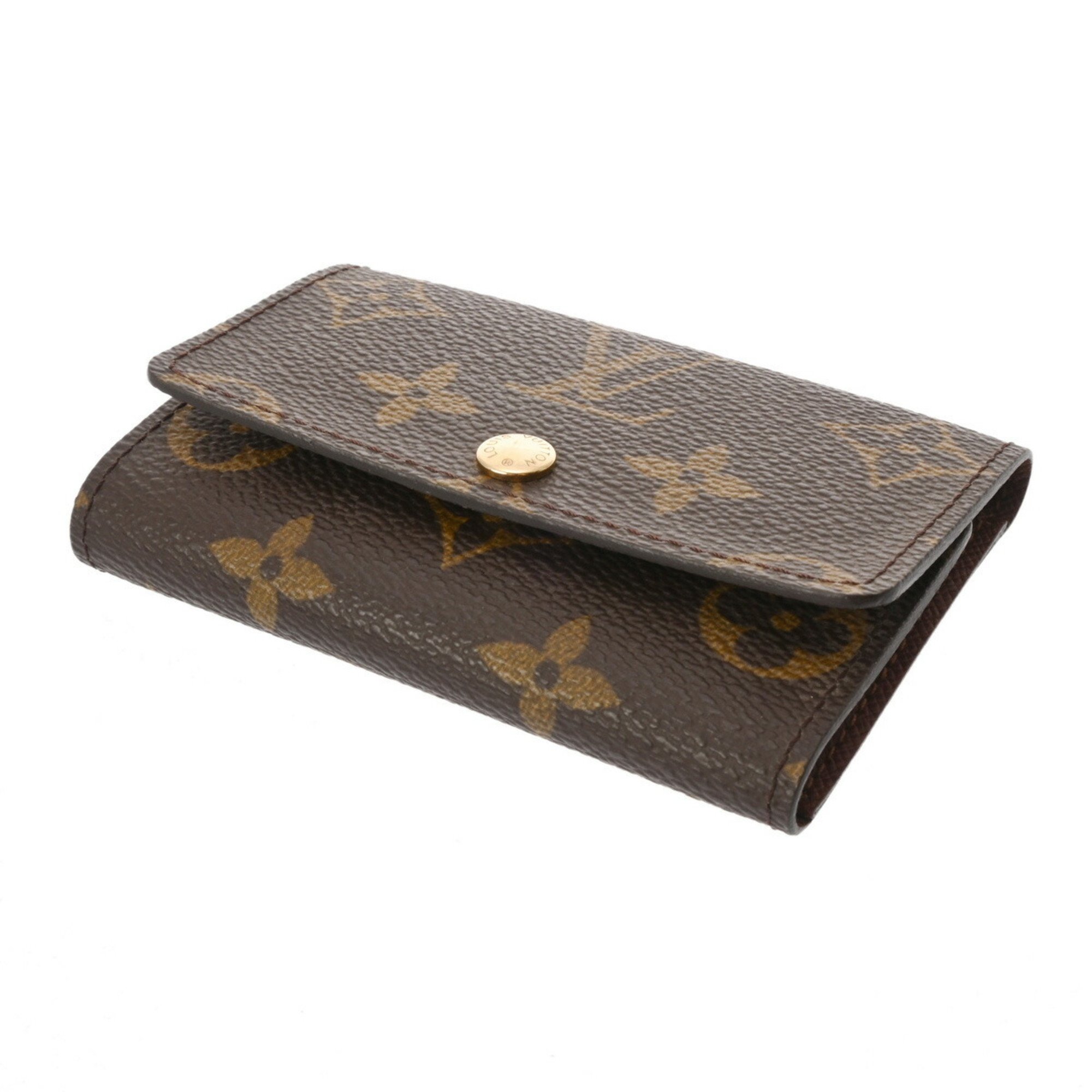 LOUIS VUITTON Louis Vuitton Monogram Multicle 6 Brown M62630 Women's Leather Key Case