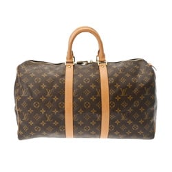 LOUIS VUITTON Louis Vuitton Monogram Keepall 45 Brown M41428 Unisex Canvas Boston Bag