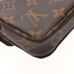 LOUIS VUITTON Louis Vuitton Monogram Micro Metis Brown M81267 Women's Leather Shoulder Bag