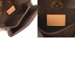 LOUIS VUITTON Louis Vuitton Monogram Micro Metis Brown M81267 Women's Leather Shoulder Bag