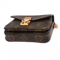 LOUIS VUITTON Louis Vuitton Monogram Micro Metis Brown M81267 Women's Leather Shoulder Bag