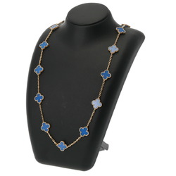 VAN CLEEF & ARPELS Alhambra 20P Gold/Blue VCARP7RN00 Women's 18K Yellow Gold Necklace