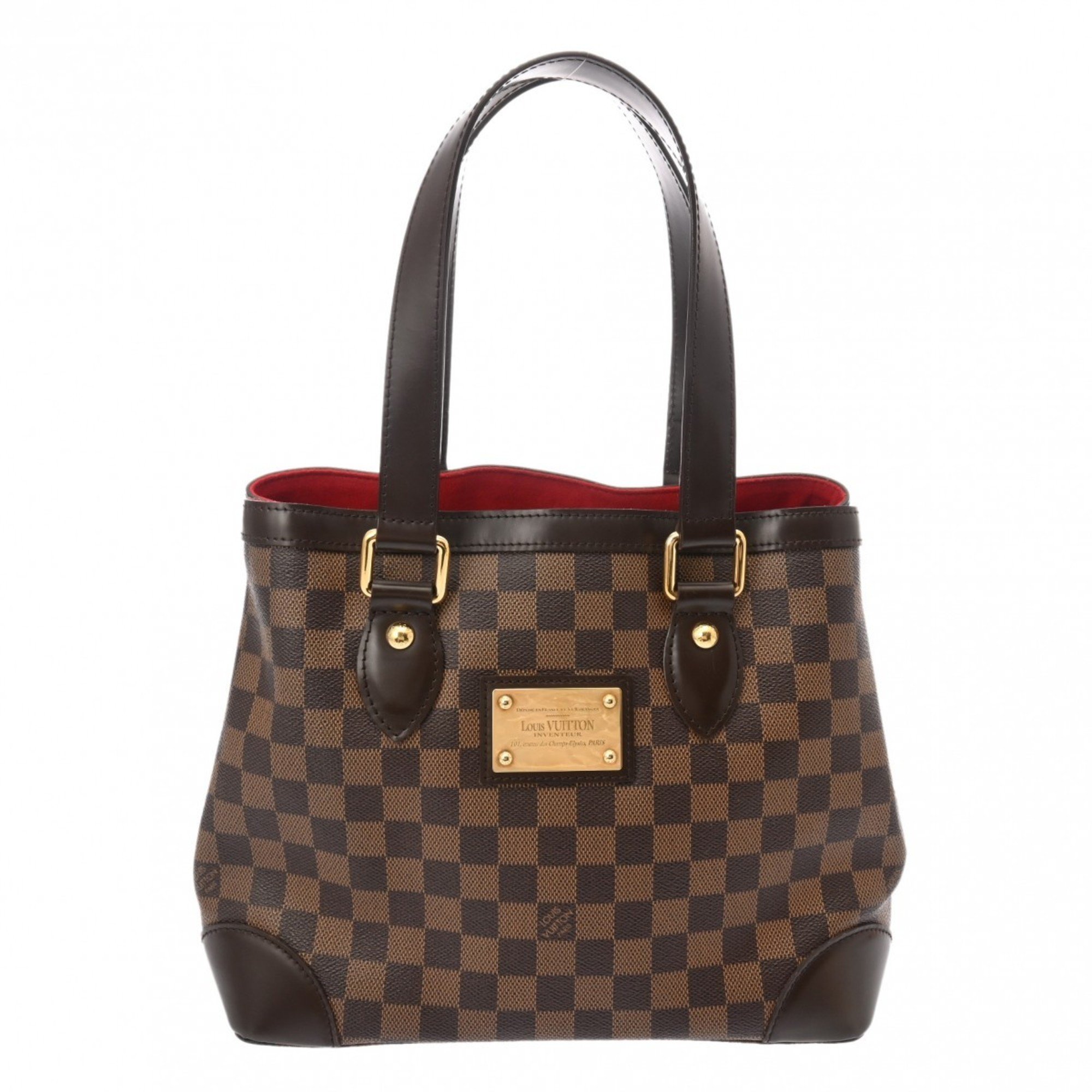 LOUIS VUITTON Damier Hampstead PM Brown N51205 Women's Canvas Handbag