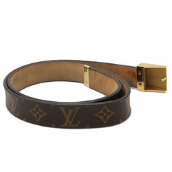 LOUIS VUITTON Louis Vuitton Monogram Santur Carre Belt Men's #85 M6800V