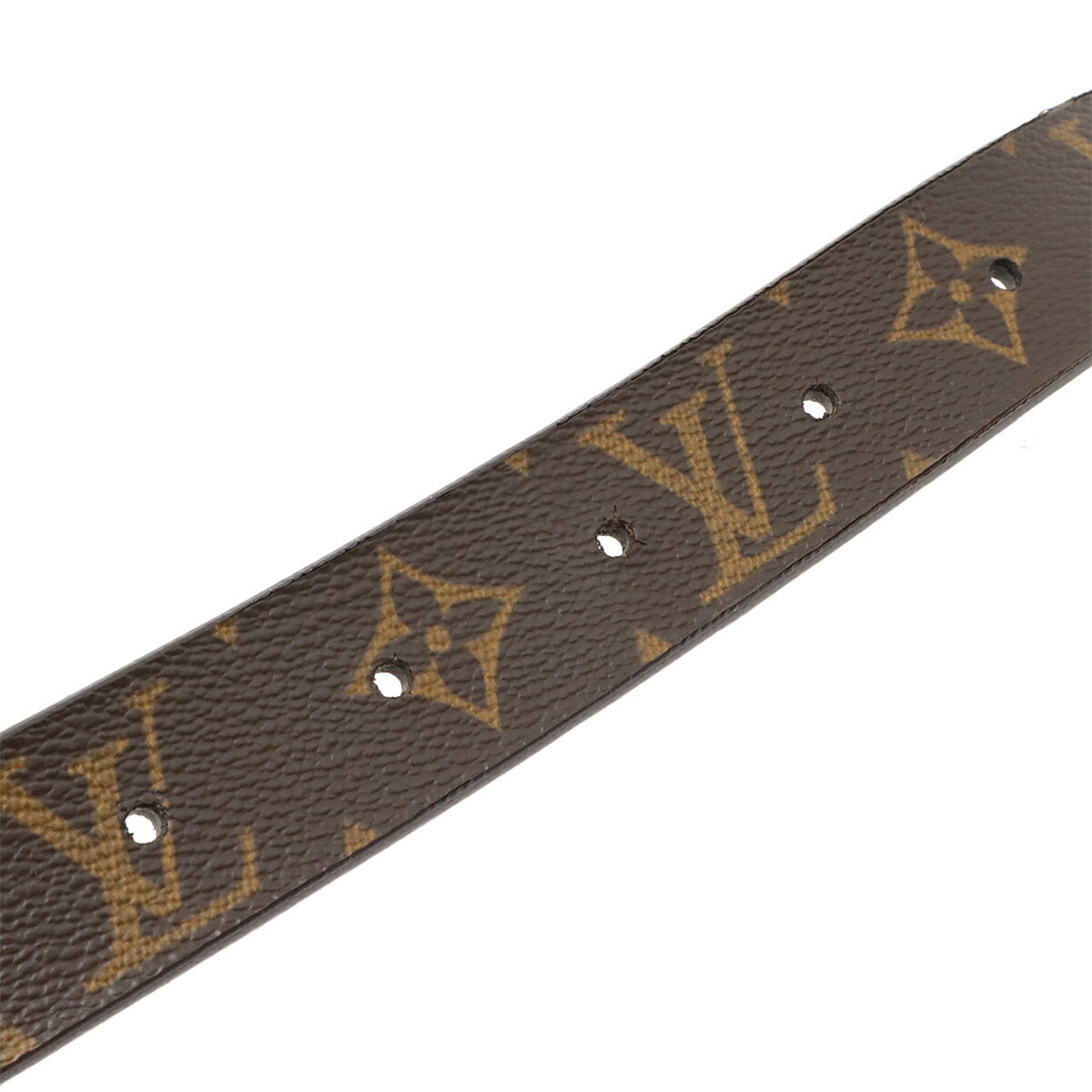 LOUIS VUITTON Louis Vuitton Monogram Santur Carre Belt Men's #85 M6800V