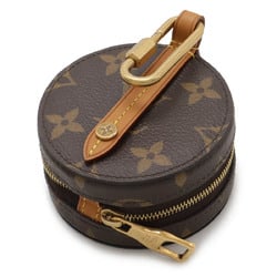 LOUIS VUITTON Louis Vuitton Monogram Round Case Coin Purse Pouch with Key Hook M68524