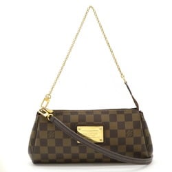 LOUIS VUITTON Damier Eva Pouch Clutch Bag Chain Shoulder N55213