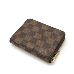 LOUIS VUITTON Louis Vuitton Damier Zippy Coin Purse Round Case N63070