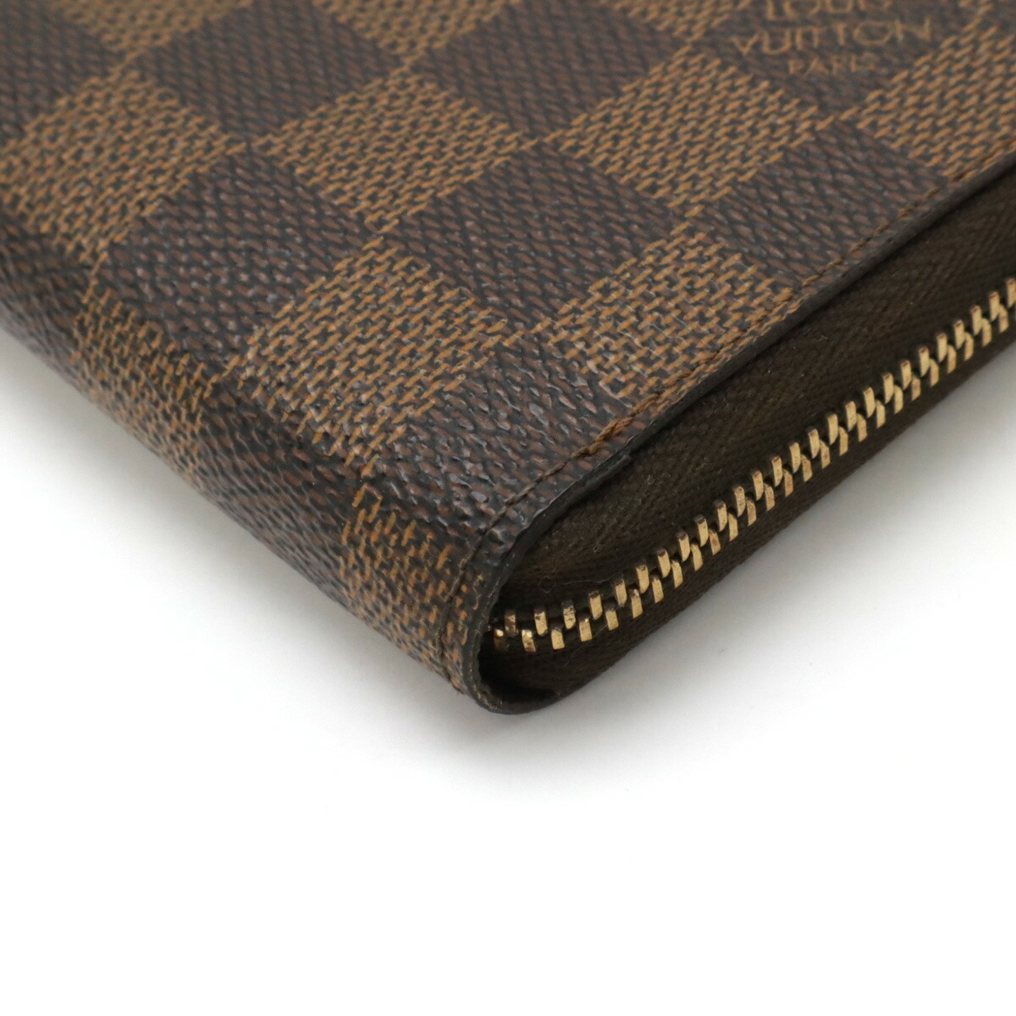 LOUIS VUITTON Louis Vuitton Damier Zippy Coin Purse Round Case N63070