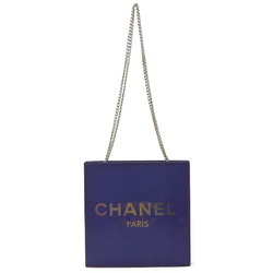 CHANEL Hologram Coco Mark Chain Shoulder Bag Vinyl Purple