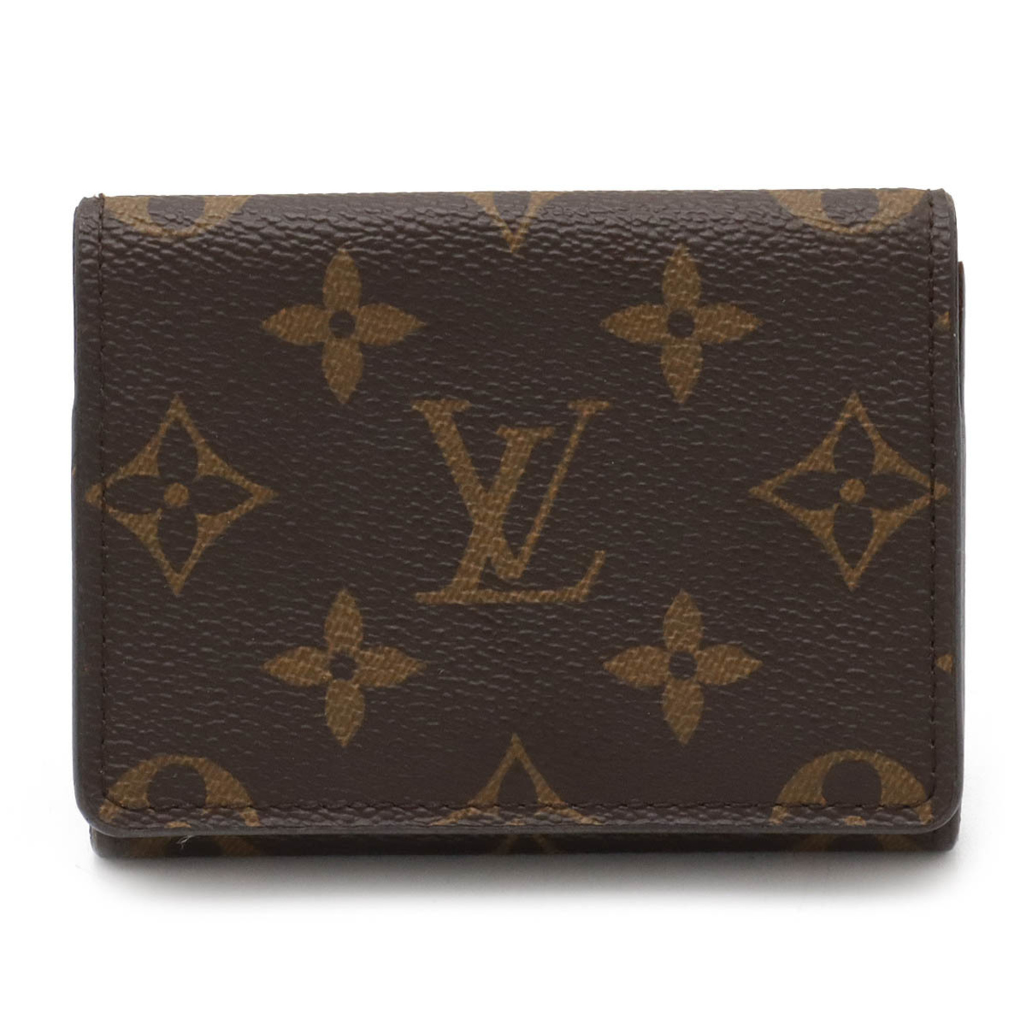 LOUIS VUITTON Louis Vuitton Monogram Envelope Carte de Visite Card Case Business Holder Pass M63801