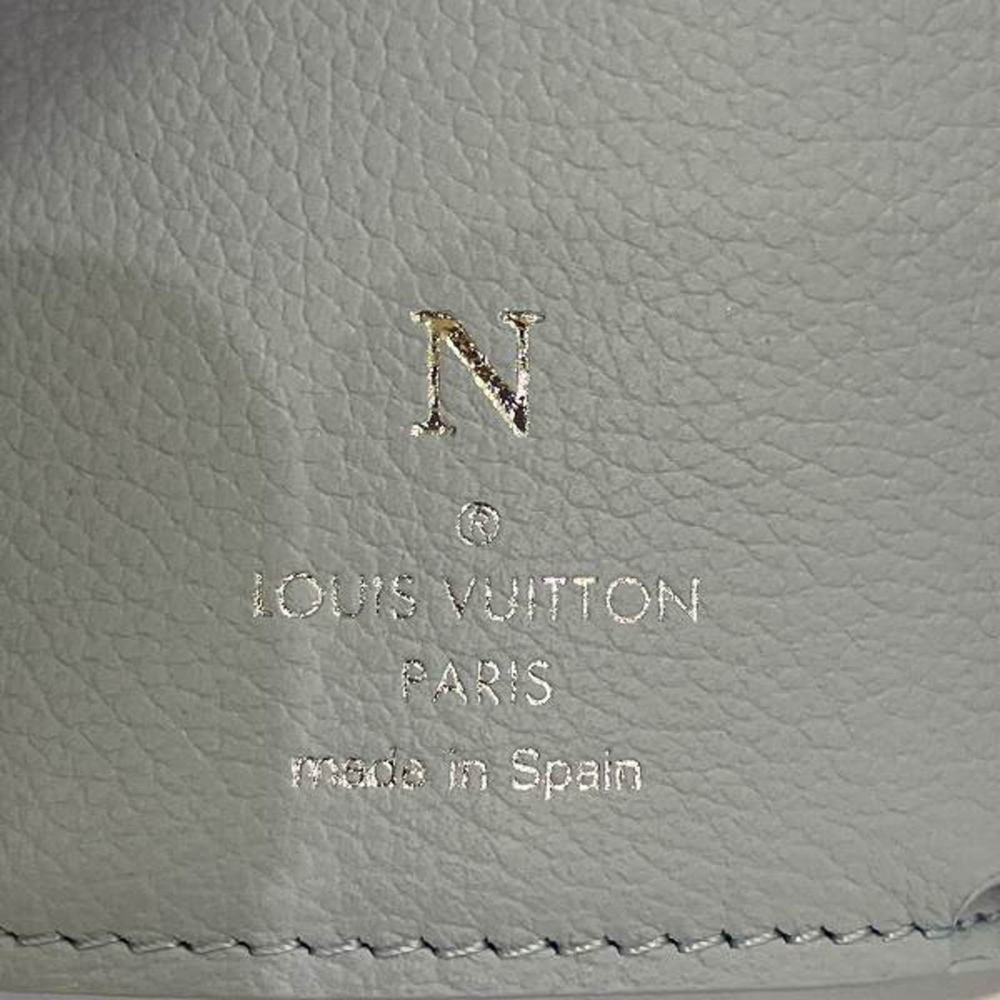 Louis Vuitton Portefeuille Lock M80280 Light Blue N Initial Wallet Tri-fold for Women