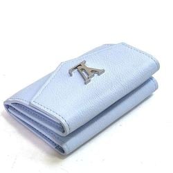 Louis Vuitton Portefeuille Lock M80280 Light Blue N Initial Wallet Tri-fold for Women