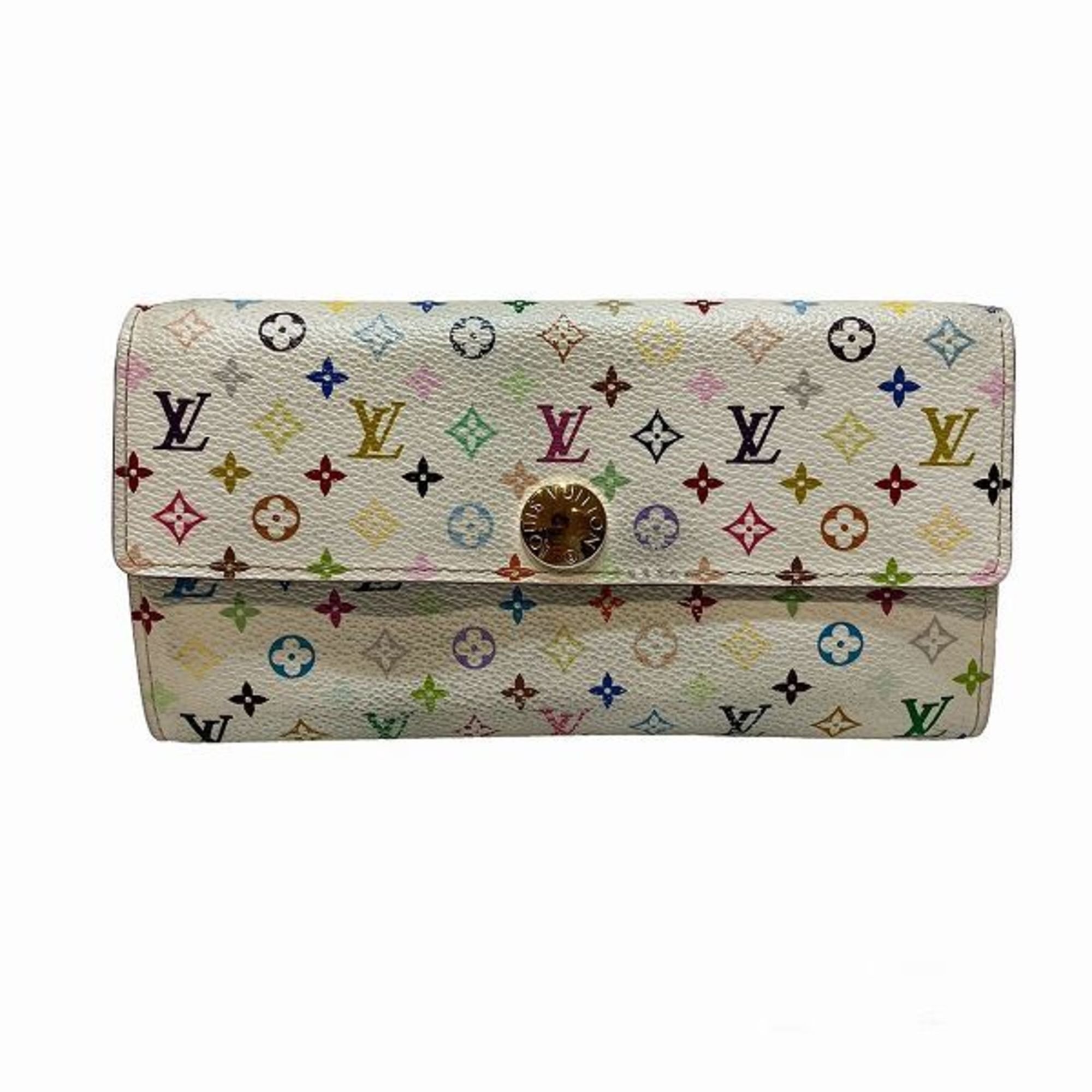 Louis Vuitton Monogram Multicolor Portefeuille Sarah M93744 Bi-fold Wallet for Women