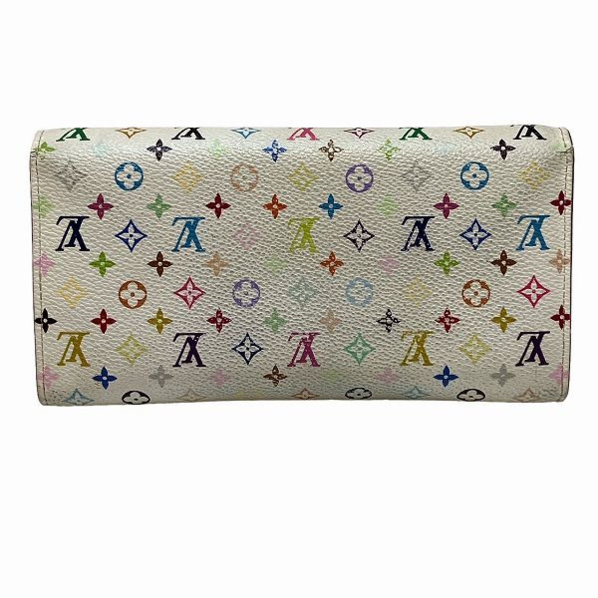 Louis Vuitton Monogram Multicolor Portefeuille Sarah M93744 Bi-fold Wallet for Women